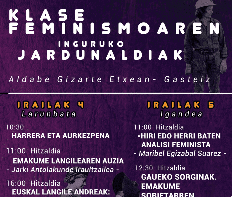 La Haine-tik JARKI antolakundeko emakume militanteekin elkarrizketa egin dute klase feminismoko jardunaldien harira
